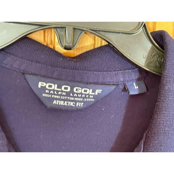 Ralph Lauren Polo Golf Shirt Athletic Fit Embroidered Logo Sports 1/4 Button L - Picture 3 of 6